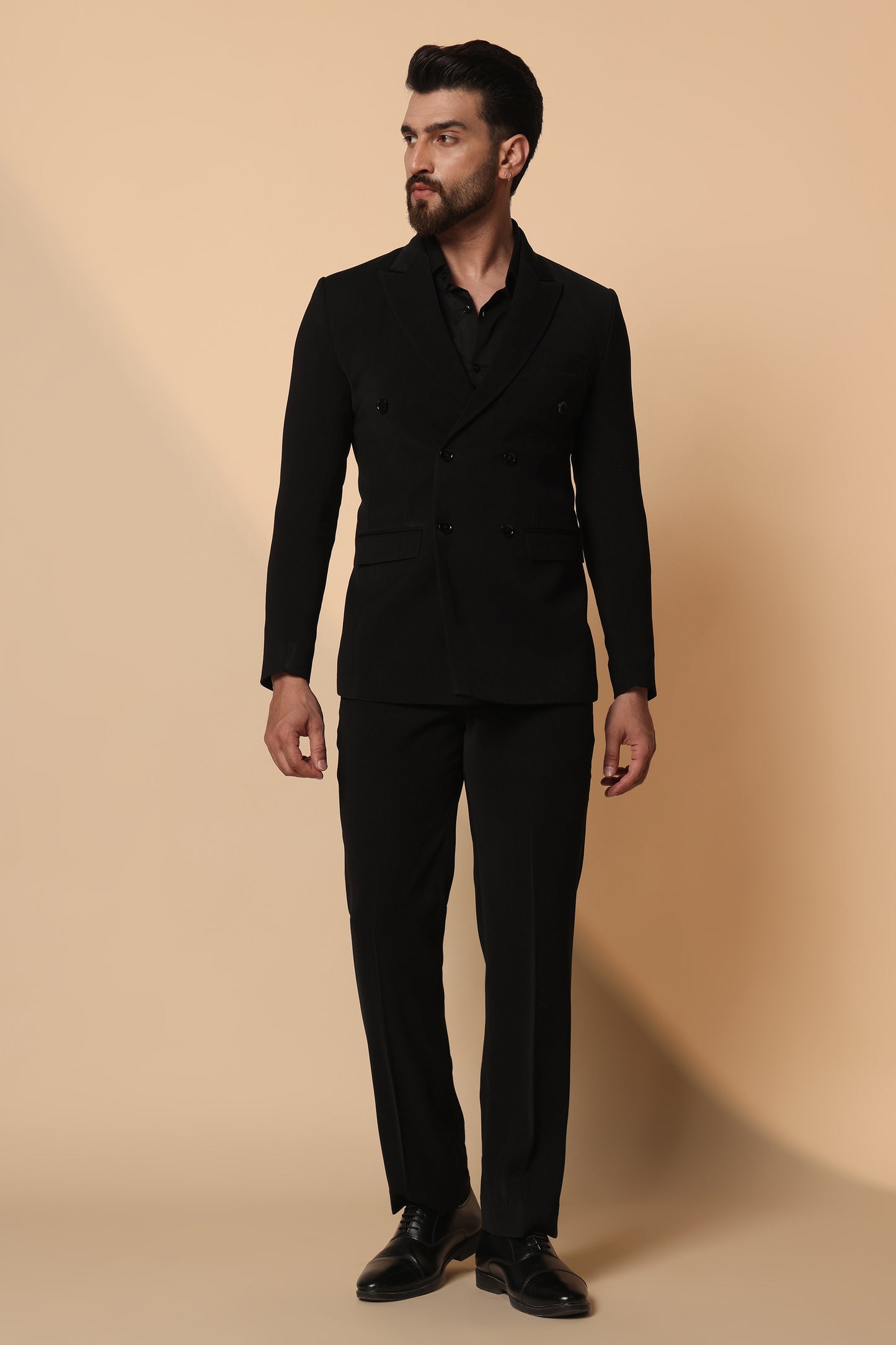 Onyx Monarch Double Breasted Men's Suit