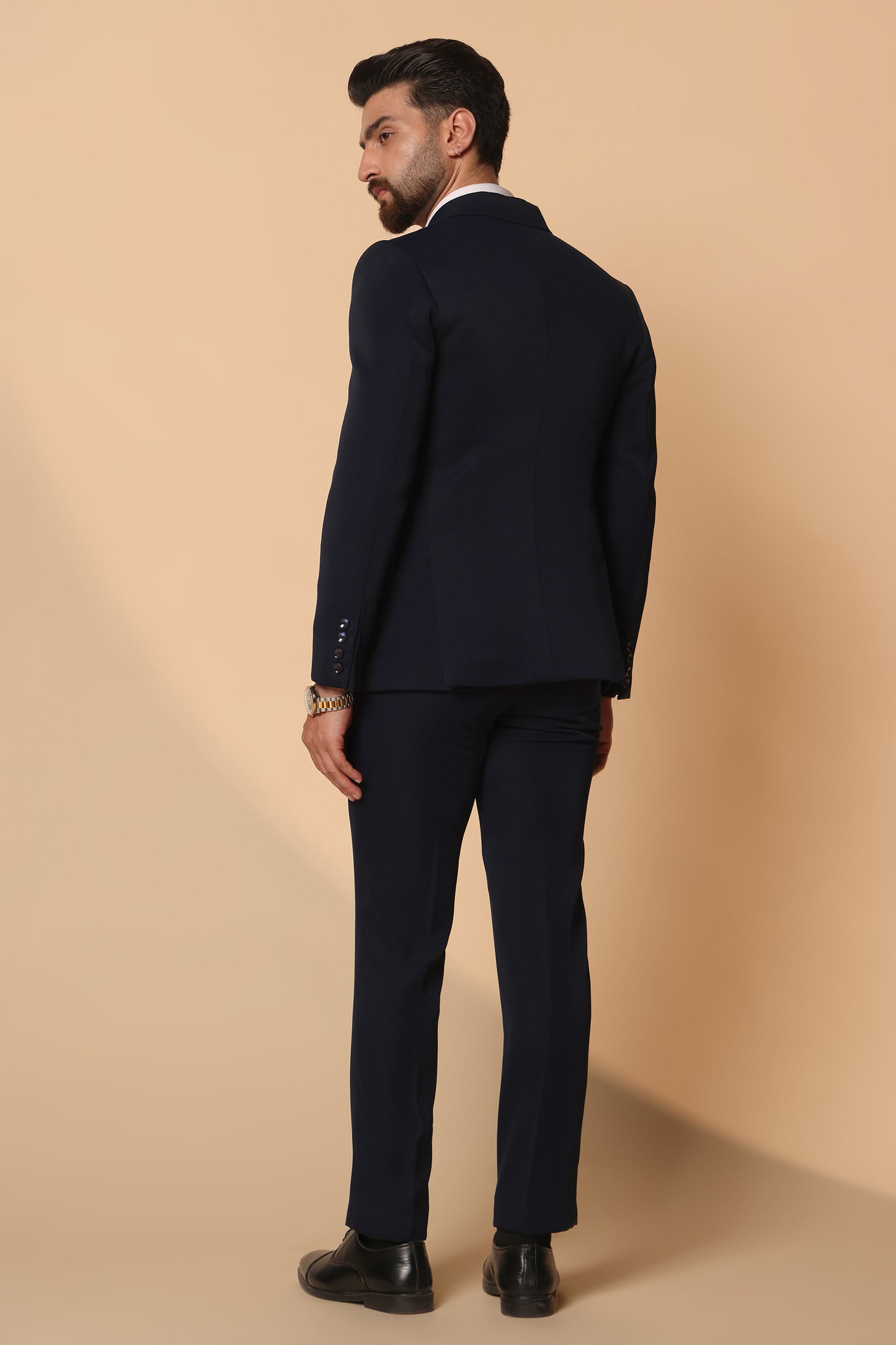 Midnight Regent Double Breasted Men's Suit