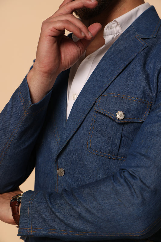 Offkings Rebel Denim Slim Fit Blazer For Me