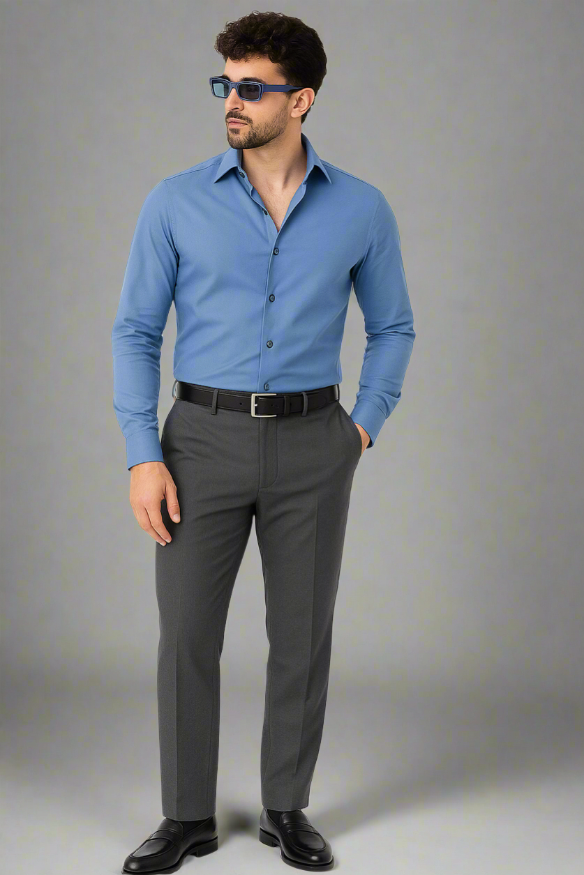 Slate Blue & Charcoal Smart Formal Set
