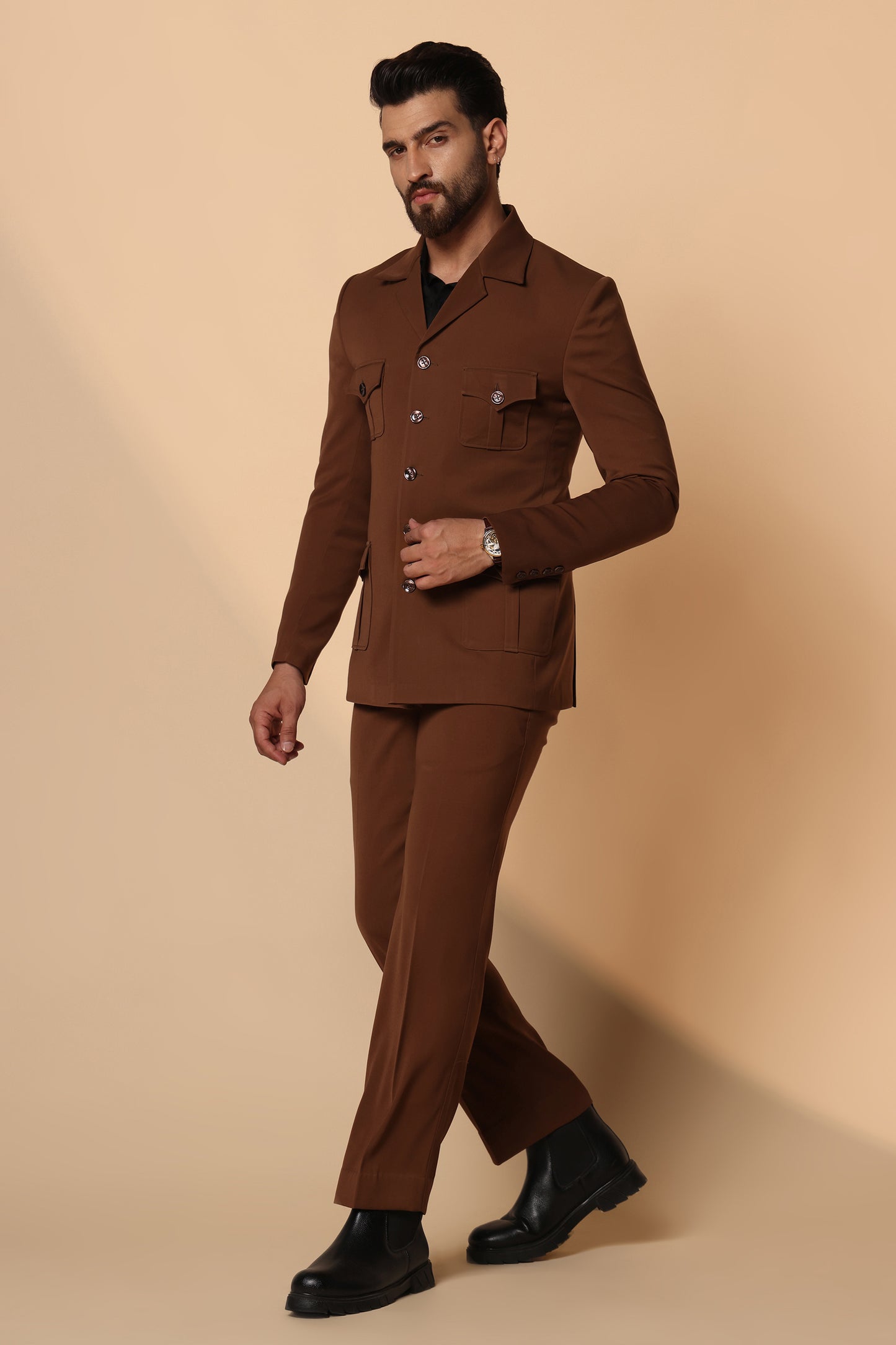 Sandalwood Bandhgala Premium Men's Suit